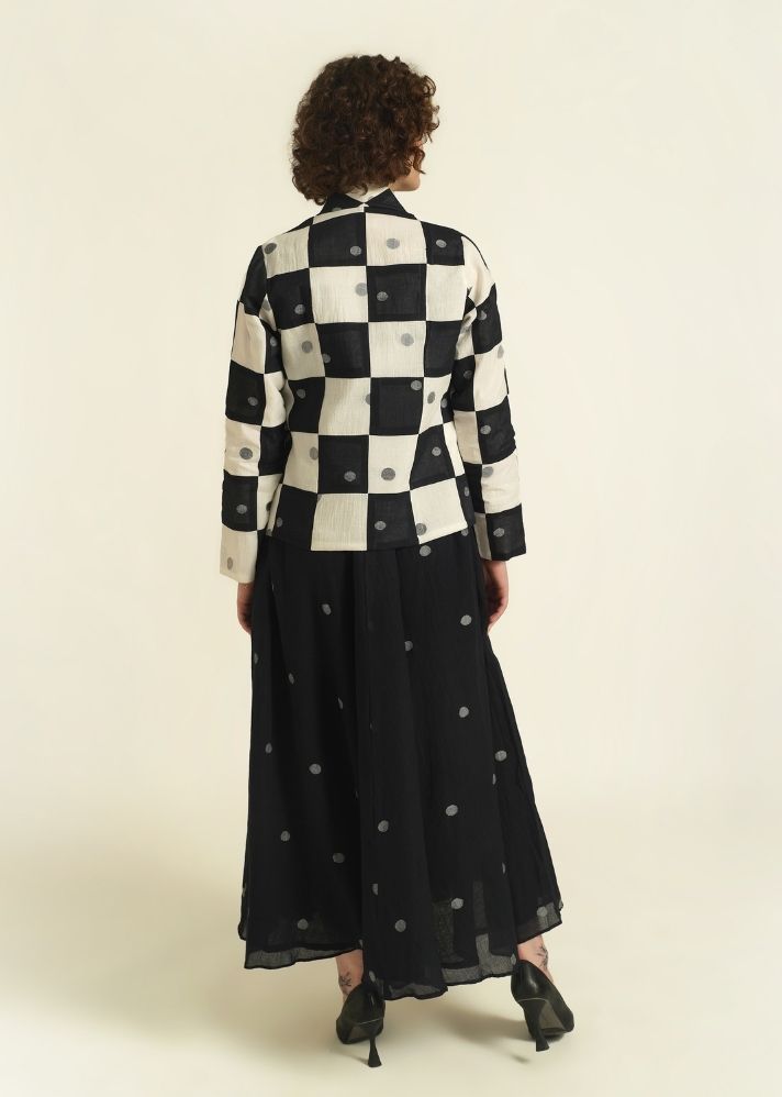 A Model Wearing Multicolor Pure Cotton Royale XX, curated by Only Ethikal