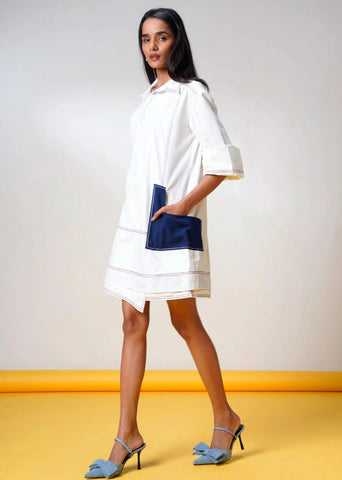 Malik Dream Cotton Denim Dress