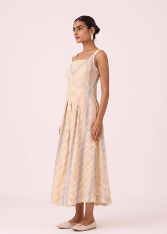 Bosie Beige Handwoven Dress