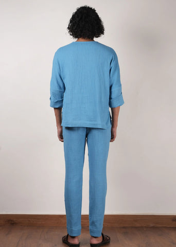 Men'S Blue Crush T-Shirt & Pants Set (2 Pcs)