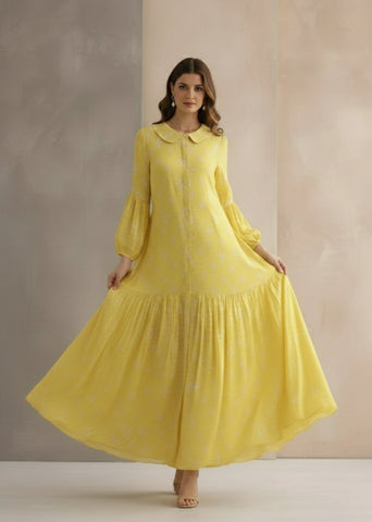 Summer Ray Button-Down Maxi