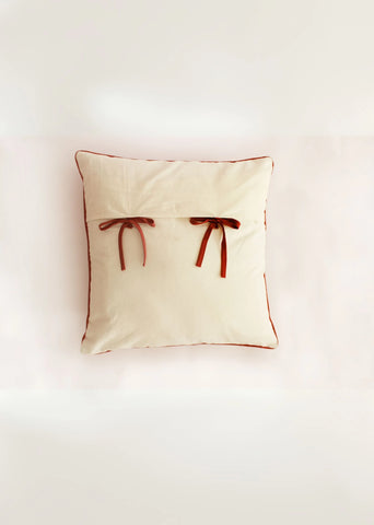 Stripes Block Printed Cotton Cushion Cover