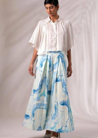 A Model Wearing Multicolor Modal Satin Joey Co-Ord Set, curated by Only Ethikal