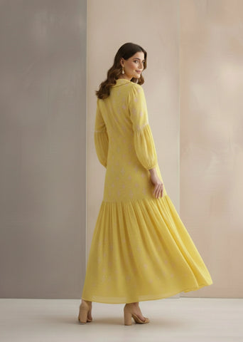 Summer Ray Button-Down Maxi