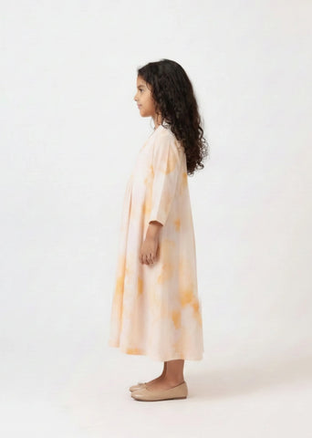 Blush Aura Panel Dress | Mom & Me Duo Set