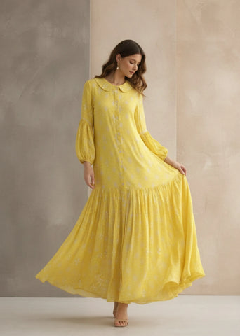 Summer Ray Button-Down Maxi