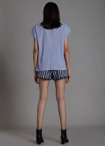 A Model Wearing Purple Linen Ace Set-Lavender, curated by Only Ethikal
