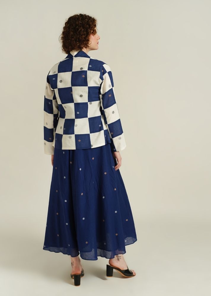 A Model Wearing Multicolor Pure Cotton Royale XXII, curated by Only Ethikal