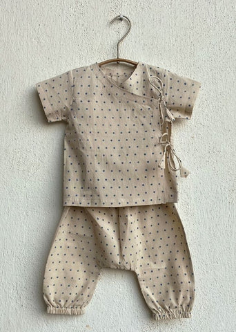 Unisex Organic Indigo Raidana Angarakha & Matching Pants