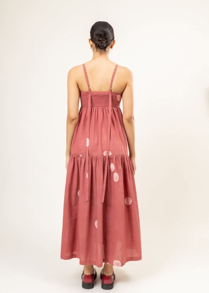 A Model Wearing Multicolor Upcycled Cotton Julie Dress, curated by Only Ethikal