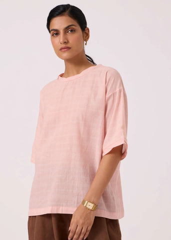 Laurie Pink Handwoven Top