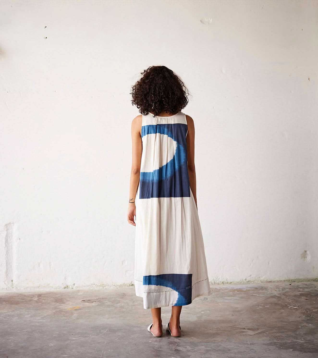 A Model Wearing Multicolor,Pure Cotton Vanilla curated by Only Ethikal