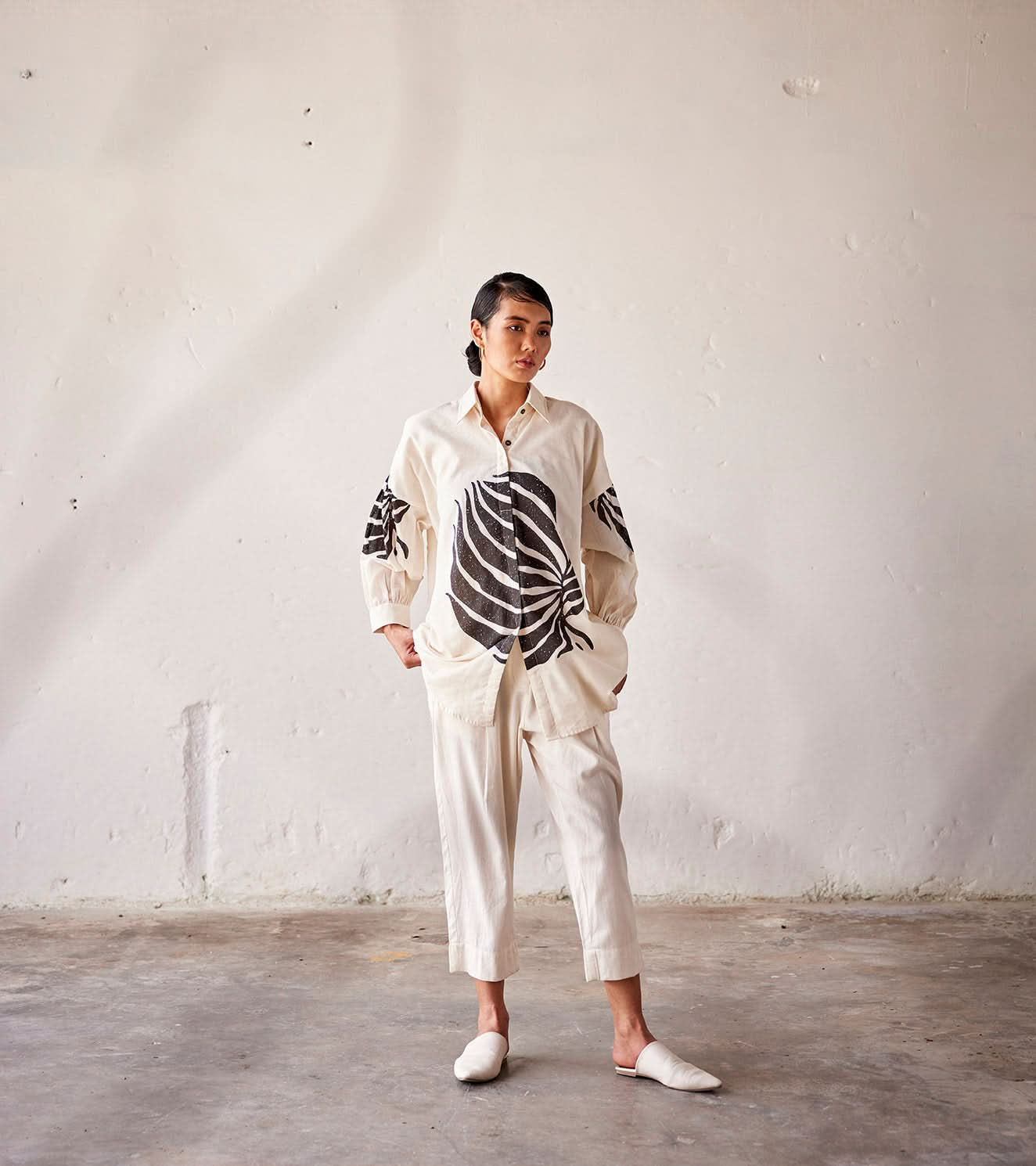 A Model Wearing Multicolor,Pure Cotton Summer Fling curated by Only Ethikal