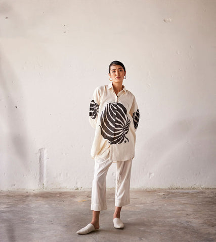 A Model Wearing Multicolor,Pure Cotton Summer Fling curated by Only Ethikal