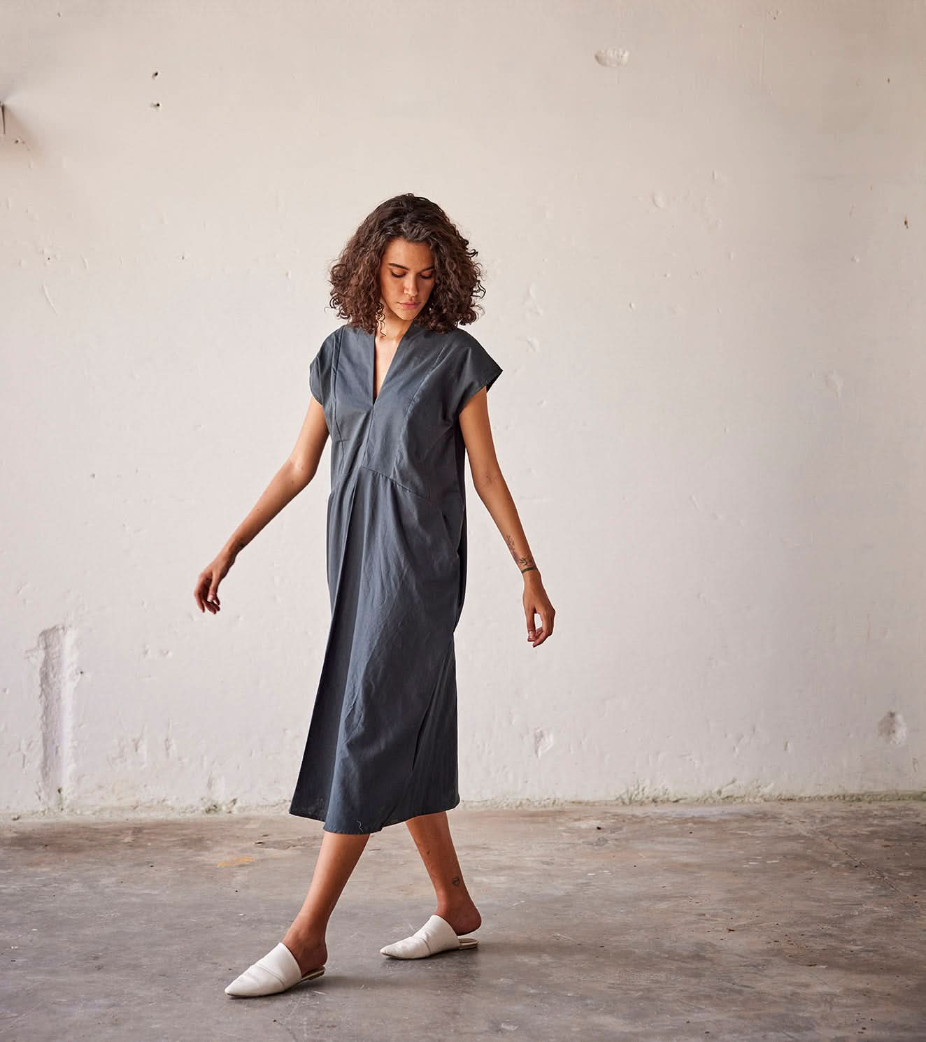 A Model Wearing Green Pure Cotton 21 Love curated by Only Ethikal