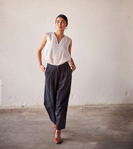 A Model Wearing Black Pure Cotton Game Night curated by Only Ethikal