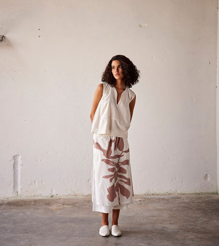 A Model Wearing Multicolor,Pure Cotton Butterscotch curated by Only Ethikal