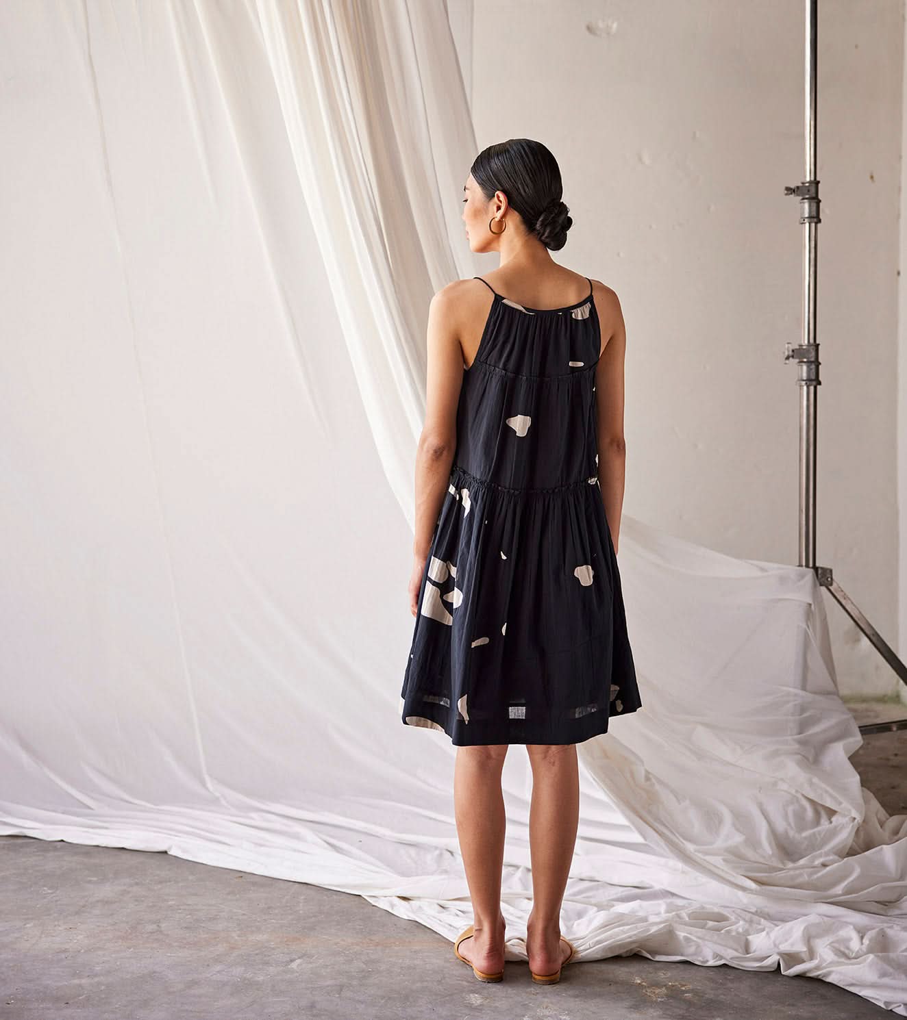 A Model Wearing Multicolor,Pure Cotton Summer's Night curated by Only Ethikal