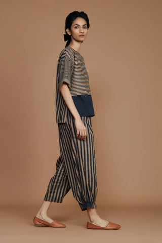 Brown With Charcoal Striped Cb Ekin Set