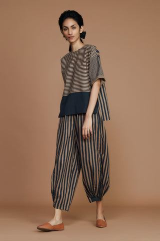 Brown With Charcoal Striped Cb Ekin Set