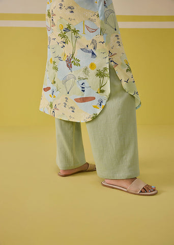 A Model Wearing Paradise Kurta Top, curated by Only Ethikal