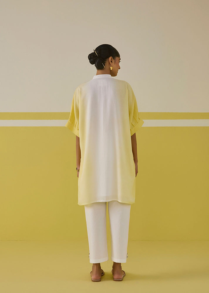 A Model Wearing Sunshine Sundae Kurta Top, curated by Only Ethikal